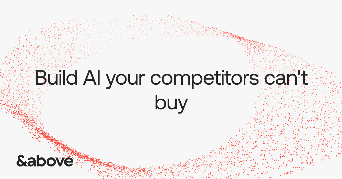 Screenshot or Official Image for andabove.com - AI product agency for scale-ups & enterprises | &above