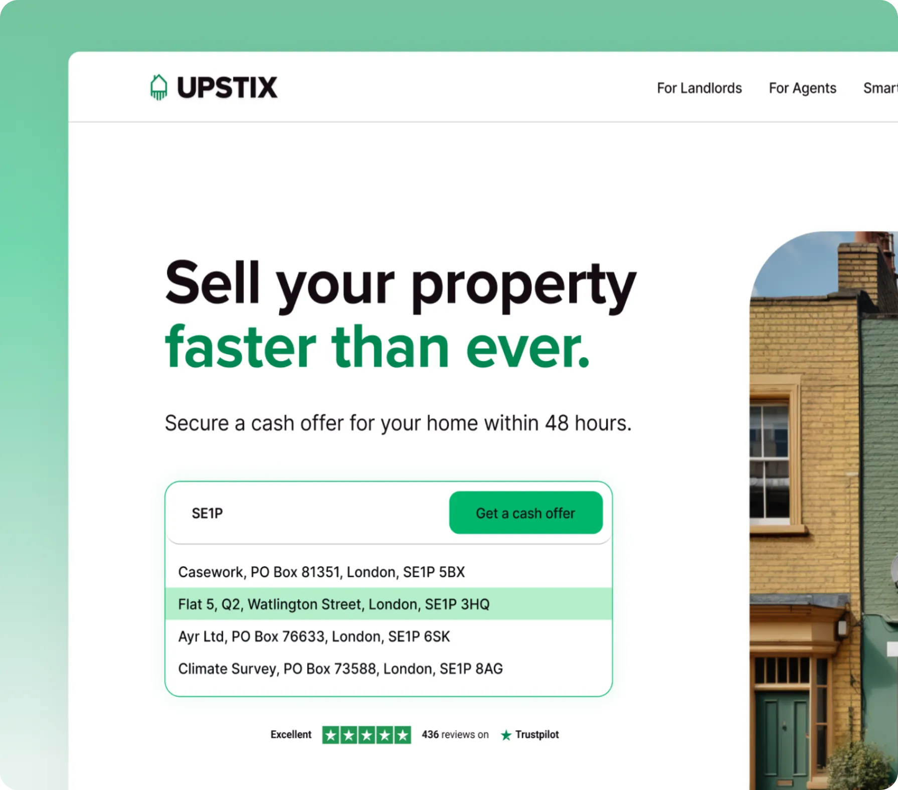 The Upstix property-selling app we designed and built